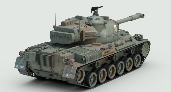 japan type 61 tank track 3d model