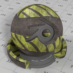Cycles Material Metal Panels Warning Paint 4