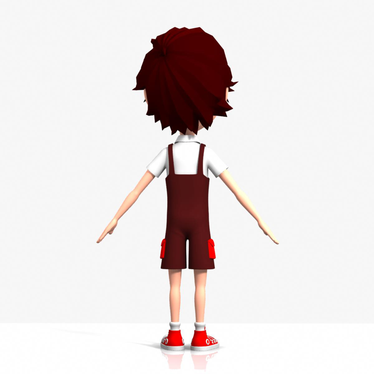 boy cartoon 3d obj