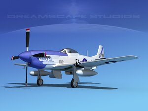 3d mustang cockpit p-51d