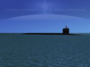 missile ohio class submarines 3d max