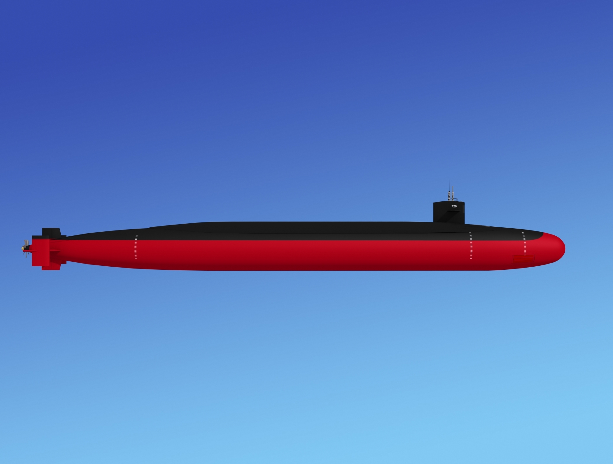 3d Ssgn Ohio Class Submarines Model