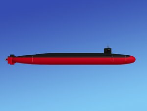 3d ssgn missile ohio class model