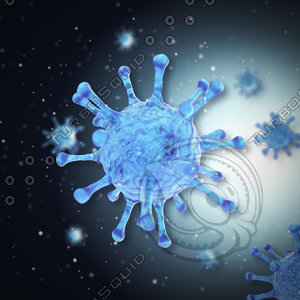 3d model influenza virus