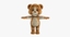 cartoon teddy bear rigged 3d ma