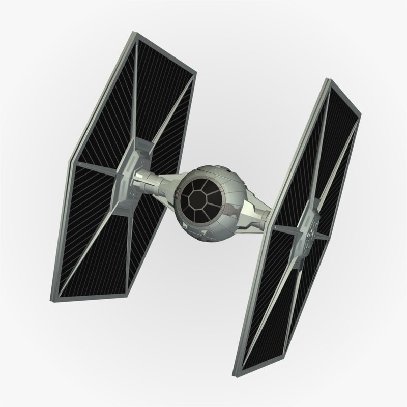 3d model tie fighter