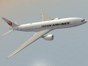 boeing 777-200 er airliner 3d model