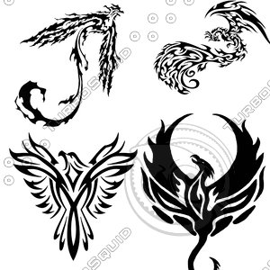 Four Phoenix Tattoos II