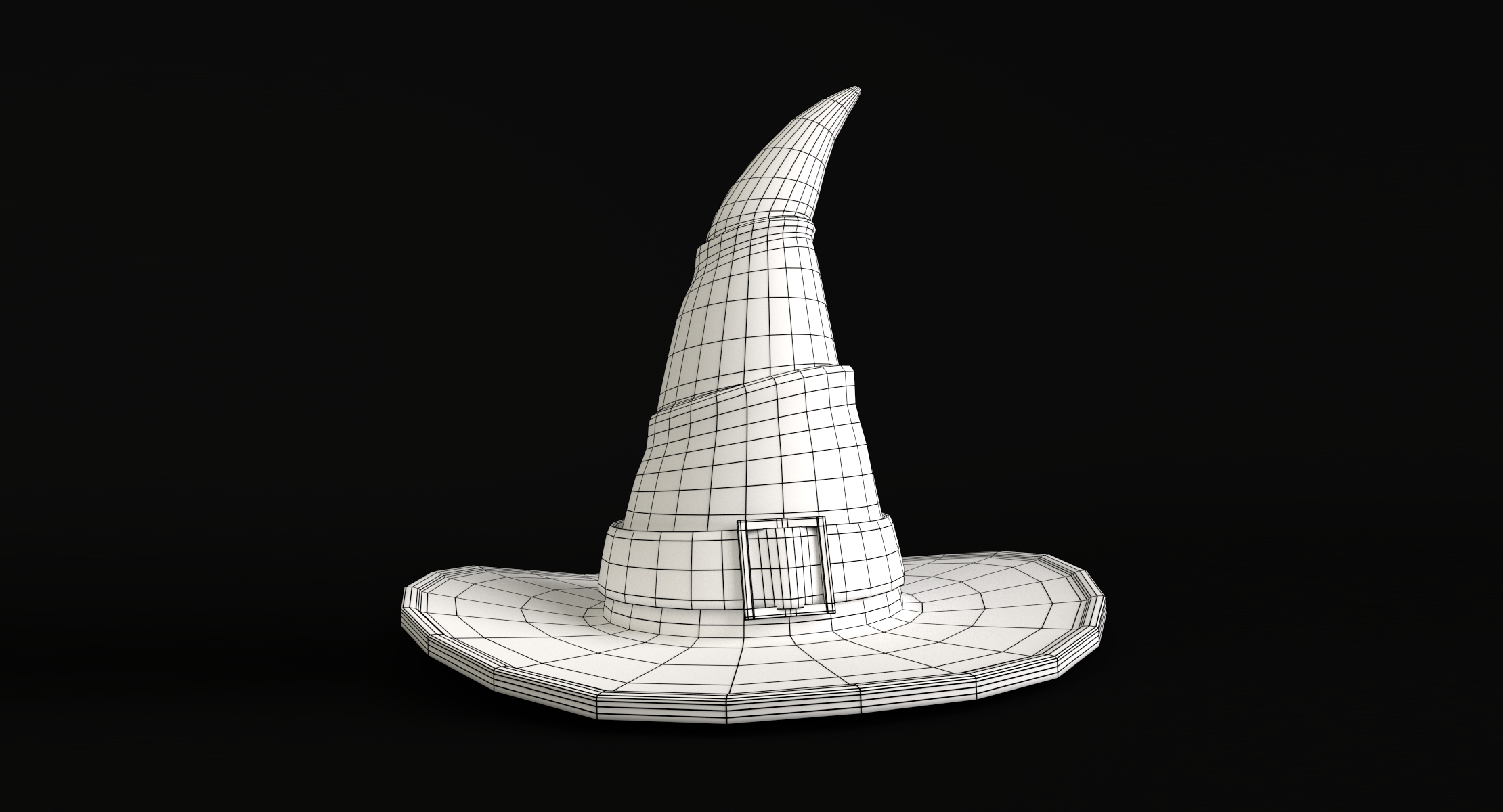 3d witch hat