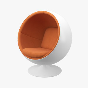 ball chair furniture eero aarnio 3d max