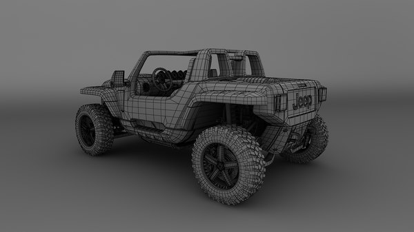 3d model jeep hurricane