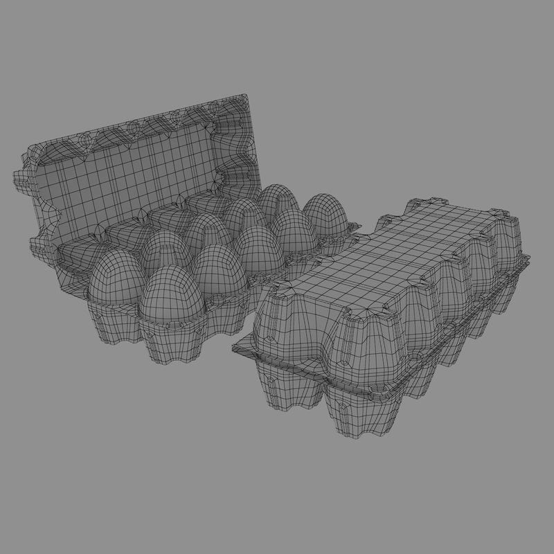 3d model egg carton