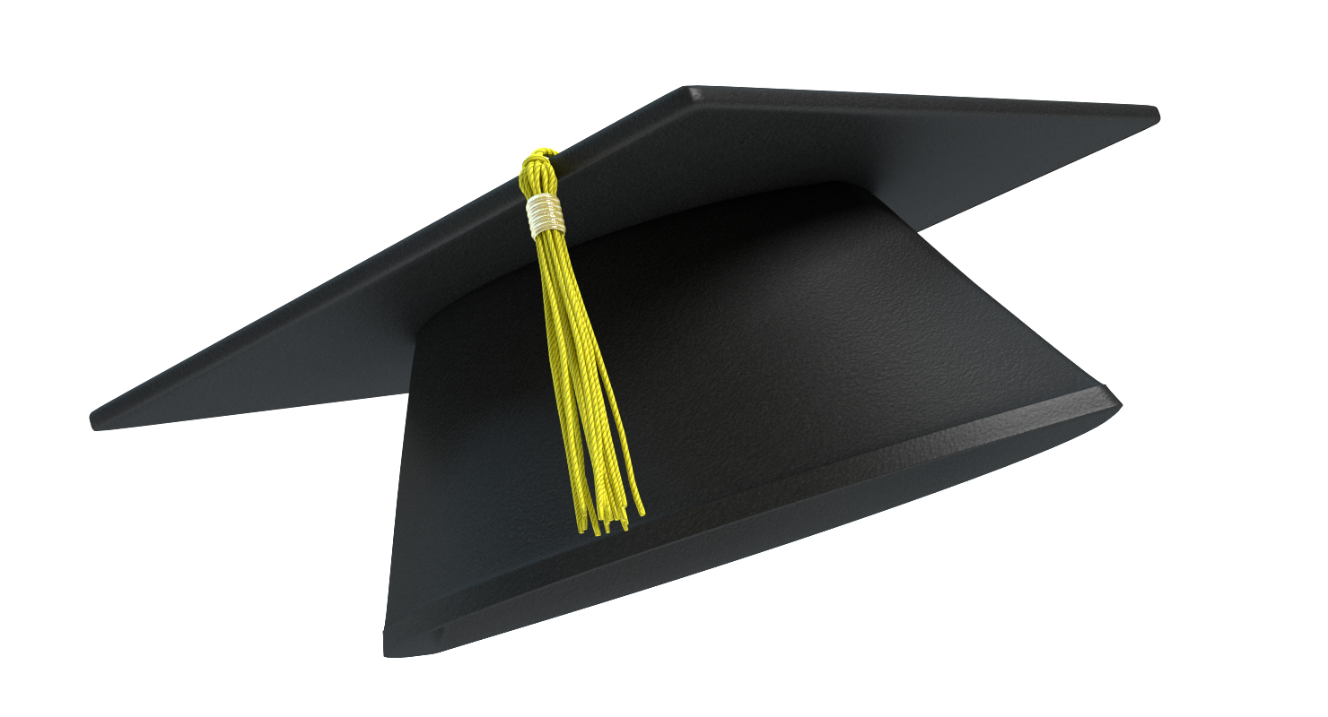 graduation cap 3d model