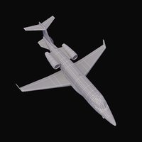 3d private jet model