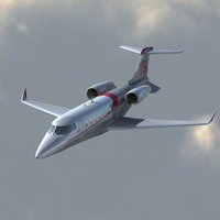 3d private jet model