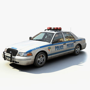new york police interceptor 3d model