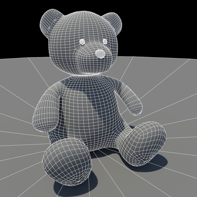 oasis teddy bear 3d