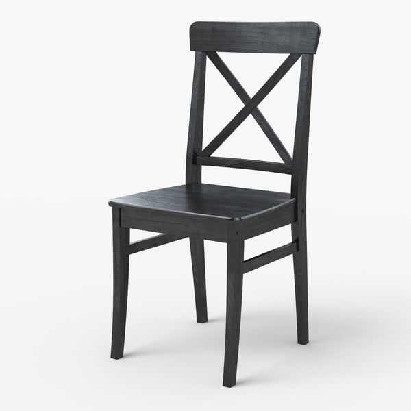 Ingolf Ikea Dining Chair 3d Model, Ikea Dining Chairs Wood