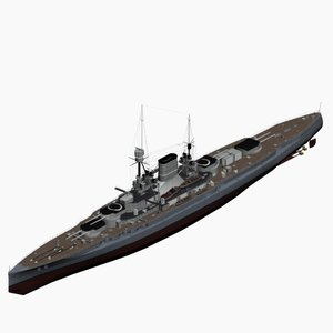 battlecruiser ersatz yorck class 3d model