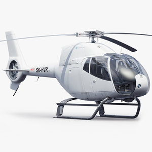 3d ec helicopter interior model