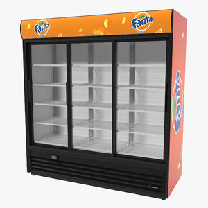 fanta door display refrigerator 3ds