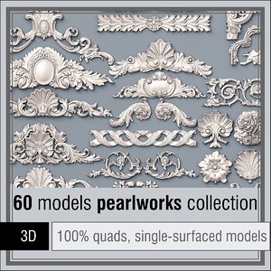 pearlworks 60 items 3d obj