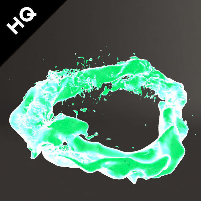 3d Splash Realflow Flow Model