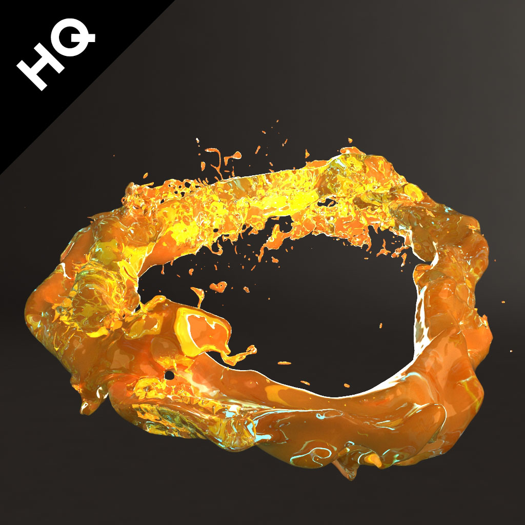 3d Splash Realflow Flow Model