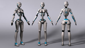 free ma model sci-fi robot rig
