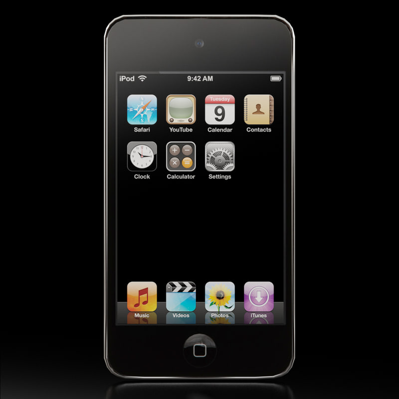 3d model of apple ipod touch generation