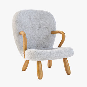 3d model of philip arctander chair