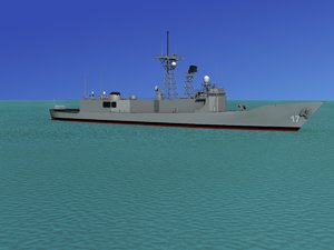 frigates australian navy 3d model