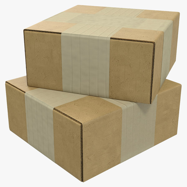 cardboard box 4 3d 3ds