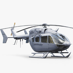 3dsmax ec 145 military helicopter