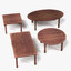 3d wooden tables