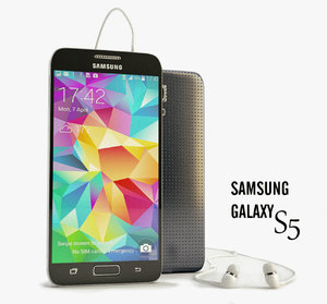 smartphone samsung galaxy s5 3d c4d