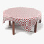 3d table tablecloth model