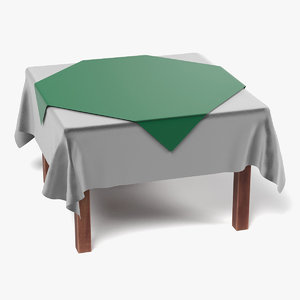3ds table tablecloth square
