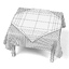 tables tableclothes square 3d 3ds