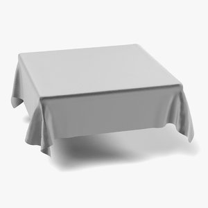 tablecloth square 3d model