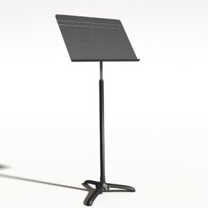 3d model music stand