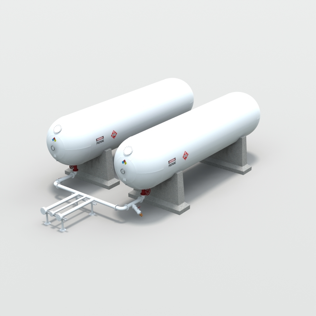 Tanques de Propano 001 Modelo 3D - TurboSquid 926704