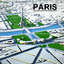 paris city 3d max