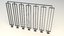 3d model steel railing