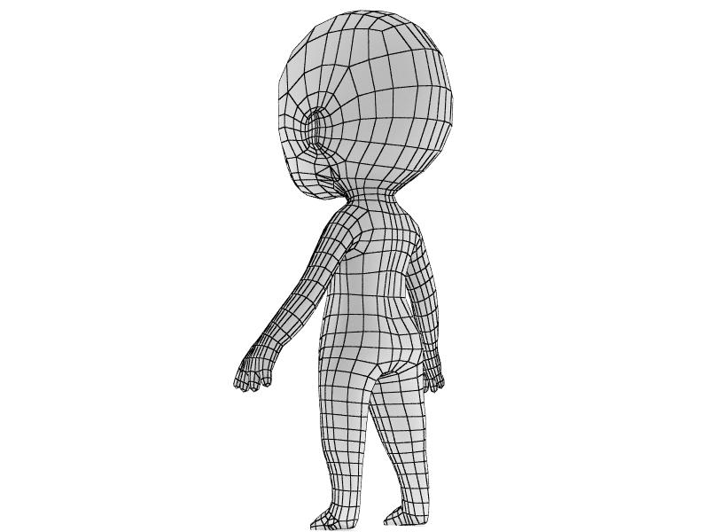 chibi base mesh 3d max