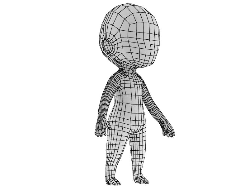 chibi base mesh 3d max