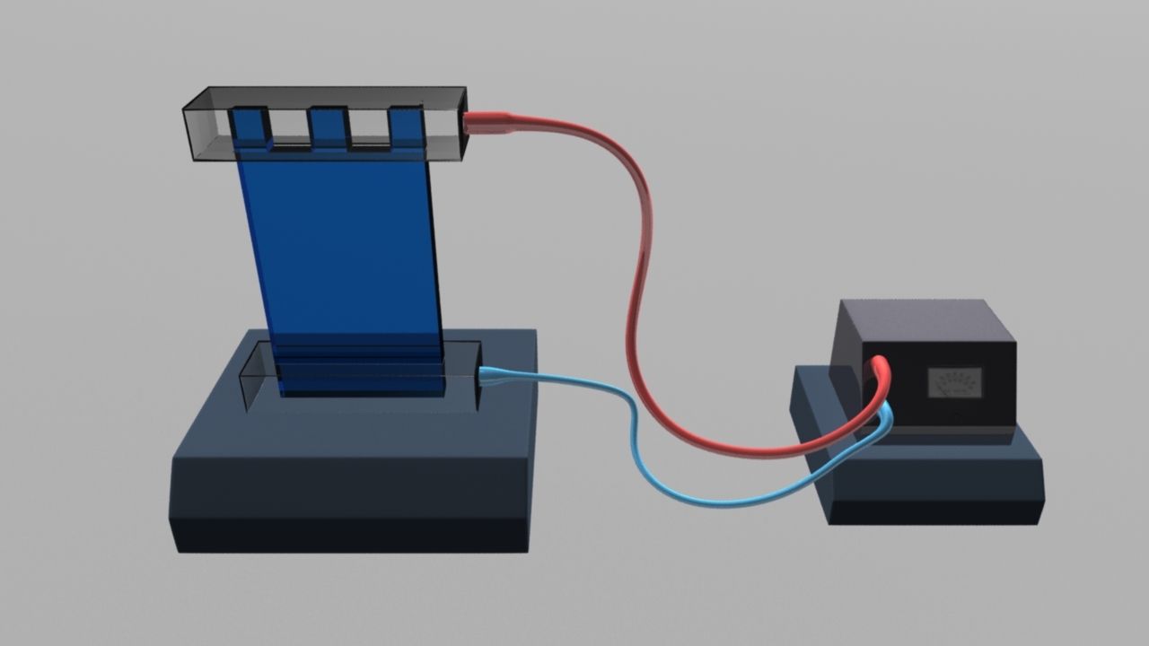 gel electrophoresis 3d obj