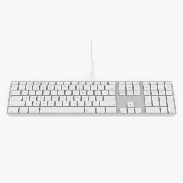 3d apple keyboard mb110 keys model