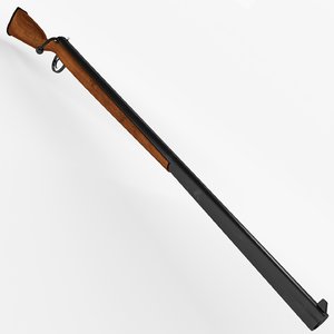 free custom rifle 3d model