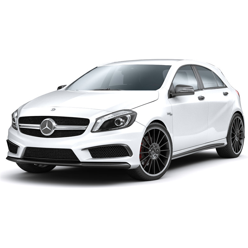 Mercedes Benz A45 Amg 2014 3d Model